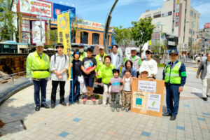 春のあいさつ運動の参加者